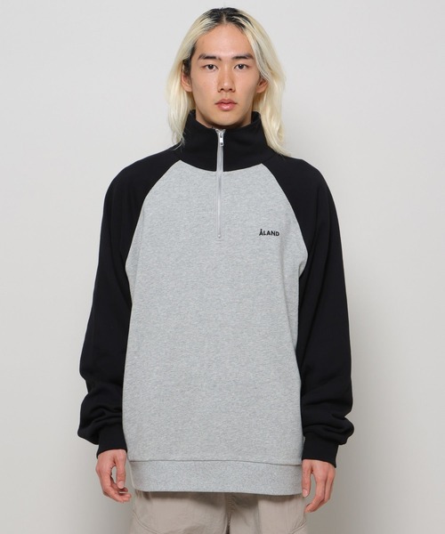 ALAND(エーランド)の「【UNISEX】ALAND/ラグランハーフジッププルオーバー(ウラケ)2997319(スウェット・レディース・ブラック/ネイビー/グリーン・MEDIUM/LARGE)」の13枚目の写真