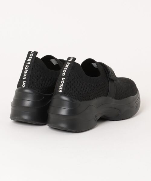 kitson（キットソン）の「【kitson】 軽量 厚底スリッポン（スニーカー・レディース・ブラック×ブラック/グレー/ベージュ・M/S/LL/L）」の4枚目の写真