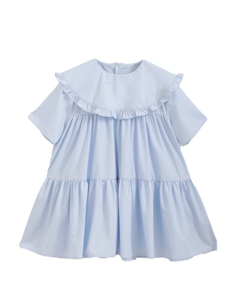 ラウンドフリル襟ティアードブラウス（シャツ/ブラウス）｜Fit more（フィットモア）