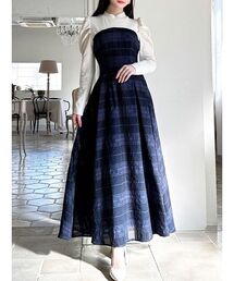 RESEXXY | チェックレイヤードフレアワンピース(ワンピース)