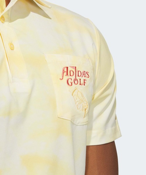 セール】PLAYGREEN タイダイプリント ストレッチドライポロ【adidas