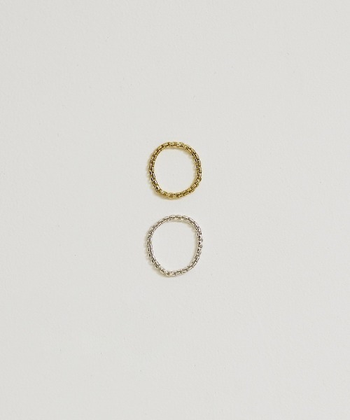 TODAYFUL（トゥデイフル）の「TODAYFUL　Chain Ring チェーンリング/12410908（リング・レディース・シルバー/ゴールド・9/11/13）」の7枚目の写真