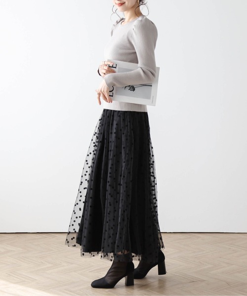 AMELY（エミリー）の「ドットチュールスカート（スカート）」 - WEAR