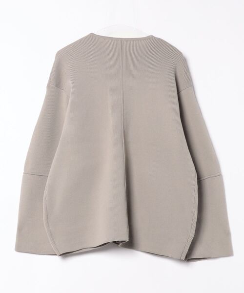 esutoreja（エストレジャ）の「フラップポケットニットカーディガン（カーディガン/ボレロ・レディース・グレー系その他/アイボリー/ブラック・FREE）」の4枚目の写真