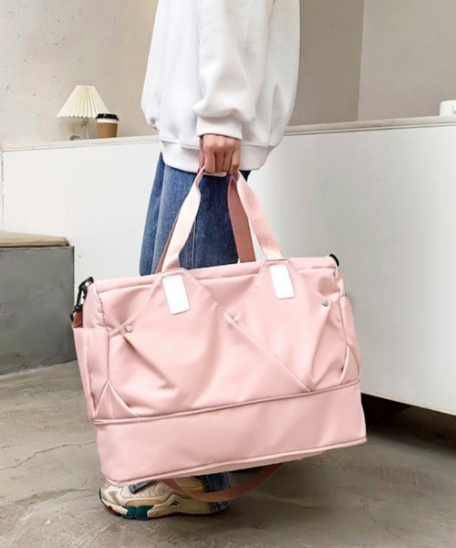 Miniministore（ミニミニストア）の「ボストンバッグレディース大容量旅行カバン（ボストンバッグ・レディース・パープル/ラベンダー/ミント/ブラック/ブルー/ライトピンク・FREE）」の14枚目の写真