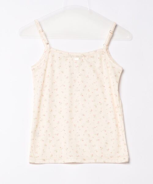 TINA:JOJUN(ティーナジョジュン)の「小花柄 レース付きキャミソール TINA:JOJUN(キャミソール・レディース・ホワイト/クリーム/ライラック/ミント・M)」の7枚目の写真