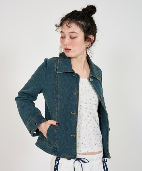 TINA:JOJUN(ティーナジョジュン)の「小花柄 レース付きキャミソール TINA:JOJUN(キャミソール・レディース・ホワイト/クリーム/ライラック/ミント・M)」の14枚目の写真