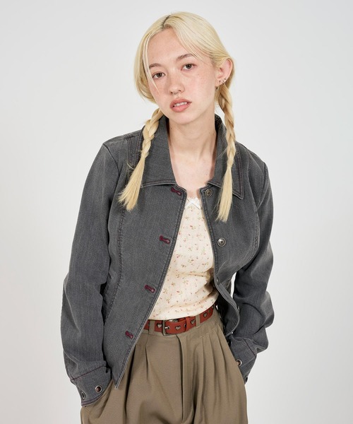 TINA:JOJUN(ティーナジョジュン)の「小花柄 レース付きキャミソール TINA:JOJUN(キャミソール・レディース・ホワイト/クリーム/ライラック/ミント・M)」の22枚目の写真