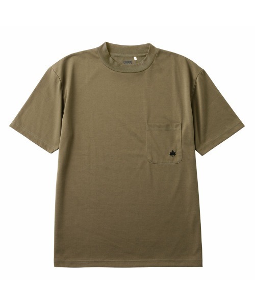 LOGOS(ロゴス)の「【LOGOS by LIPNER/ロゴスバイリプナー】ビックシルエット ポケット付ショートスリーブTシャツ(Tシャツ/カットソー・メンズ・ブラック/オリーブ/ネイビー・M/L/XL)」の3枚目の写真