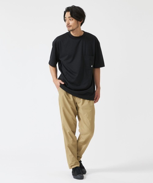 LOGOS(ロゴス)の「【LOGOS by LIPNER/ロゴスバイリプナー】ビックシルエット ポケット付ショートスリーブTシャツ(Tシャツ/カットソー・メンズ・ブラック/オリーブ/ネイビー・M/L/XL)」の6枚目の写真