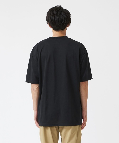LOGOS(ロゴス)の「【LOGOS by LIPNER/ロゴスバイリプナー】ビックシルエット ポケット付ショートスリーブTシャツ(Tシャツ/カットソー・メンズ・ブラック/オリーブ/ネイビー・M/L/XL)」の7枚目の写真
