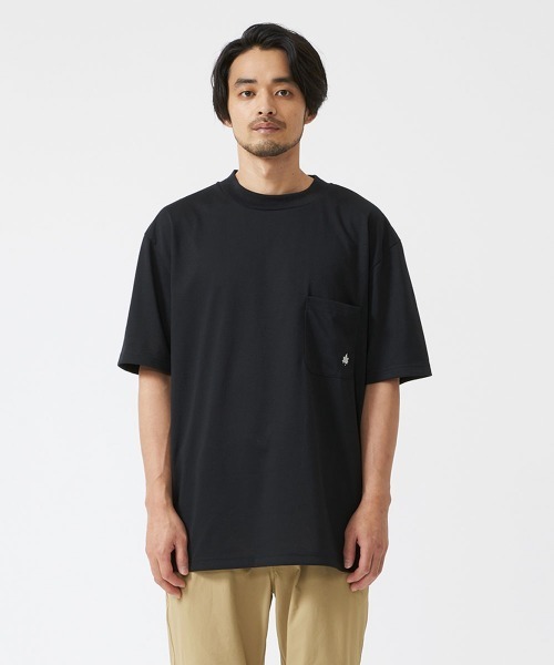 LOGOS(ロゴス)の「【LOGOS by LIPNER/ロゴスバイリプナー】ビックシルエット ポケット付ショートスリーブTシャツ(Tシャツ/カットソー・メンズ・ブラック/オリーブ/ネイビー・M/L/XL)」の8枚目の写真