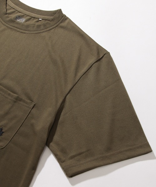 LOGOS(ロゴス)の「【LOGOS by LIPNER/ロゴスバイリプナー】ビックシルエット ポケット付ショートスリーブTシャツ(Tシャツ/カットソー・メンズ・ブラック/オリーブ/ネイビー・M/L/XL)」の12枚目の写真