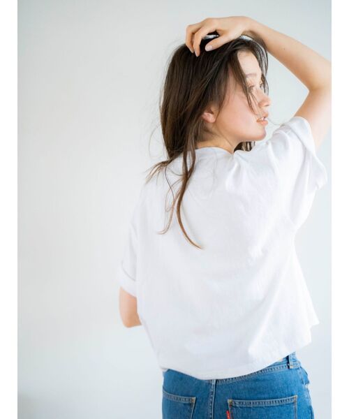 Russell Athletic（ラッセルアスレティック）の「RUSSELL別注 ロゴTee（Tシャツ/カットソー・レディース・オフホワイト/ブルー/ベージュ・FREE）」の18枚目の写真