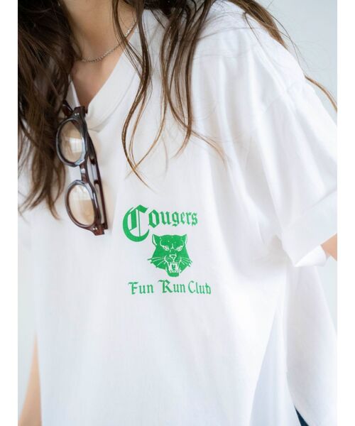 Russell Athletic（ラッセルアスレティック）の「RUSSELL別注 ロゴTee（Tシャツ/カットソー・レディース・オフホワイト/ブルー/ベージュ・FREE）」の21枚目の写真