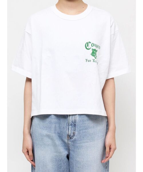 Russell Athletic（ラッセルアスレティック）の「RUSSELL別注 ロゴTee（Tシャツ/カットソー・レディース・オフホワイト/ブルー/ベージュ・FREE）」の11枚目の写真