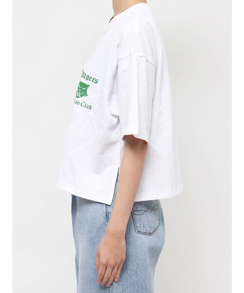 Russell Athletic（ラッセルアスレティック）の「RUSSELL別注 ロゴTee（Tシャツ/カットソー・レディース・オフホワイト/ブルー/ベージュ・FREE）」の12枚目の写真