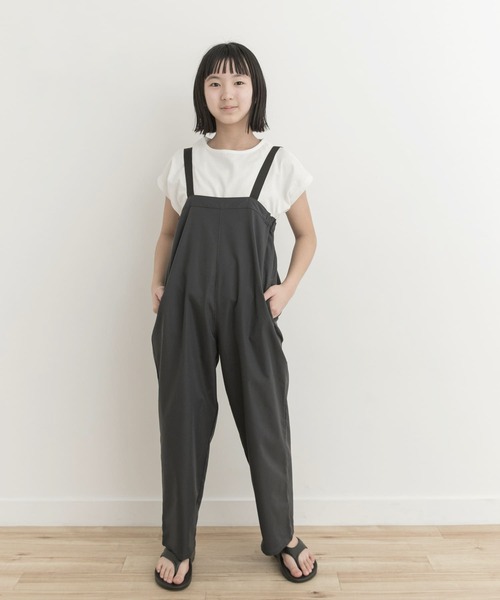 URBAN RESEARCH DOORS（アーバンリサーチドアーズ）の「『親子リンク』add fabrics撥水サロペット(KIDS)（サロペット/オーバーオール・キッズ・チャコールグレー/ブラック・150）」の15枚目の写真