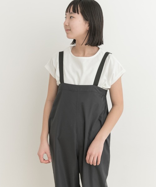 URBAN RESEARCH DOORS（アーバンリサーチドアーズ）の「『親子リンク』add fabrics撥水サロペット(KIDS)（サロペット/オーバーオール・キッズ・チャコールグレー/ブラック・150）」の21枚目の写真