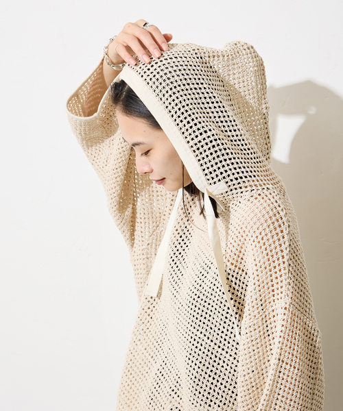 ARMY TWILL/アーミーツイル】Cotton Mesh HOODIE：メッシュフーディ