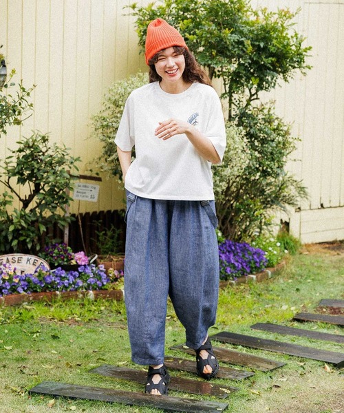 niko and...（ニコアンド）の「アソートカレッジTシャツ（Tシャツ/カットソー・レディース・レッド/ネイビー/オフホワイト/ナチュラル・MEDIUM/LARGE）」の11枚目の写真