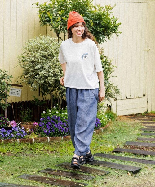 niko and...（ニコアンド）の「アソートカレッジTシャツ（Tシャツ/カットソー・レディース・レッド/ネイビー/オフホワイト/ナチュラル・MEDIUM/LARGE）」の12枚目の写真