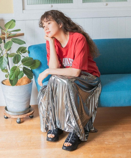 niko and...（ニコアンド）の「アソートカレッジTシャツ（Tシャツ/カットソー・レディース・レッド/ネイビー/オフホワイト/ナチュラル・MEDIUM/LARGE）」の17枚目の写真