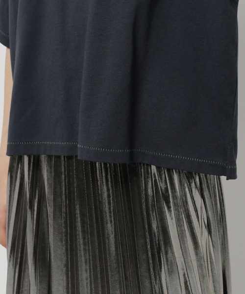 niko and...（ニコアンド）の「アソートカレッジTシャツ（Tシャツ/カットソー・レディース・レッド/ネイビー/オフホワイト/ナチュラル・MEDIUM/LARGE）」の8枚目の写真