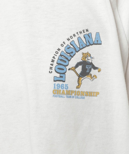 niko and...（ニコアンド）の「アソートカレッジTシャツ（Tシャツ/カットソー・レディース・レッド/ネイビー/オフホワイト/ナチュラル・MEDIUM/LARGE）」の10枚目の写真