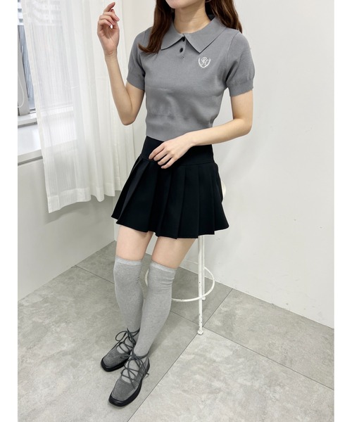 PHILLY(フィリー)の「シシュウエリツキニットポロ(ニット/セーター・レディース・グレー/ブラック/アイボリー・FREE)」の20枚目の写真