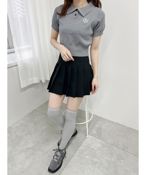 PHILLY(フィリー)の「シシュウエリツキニットポロ(ニット/セーター・レディース・グレー/ブラック/アイボリー・FREE)」の21枚目の写真