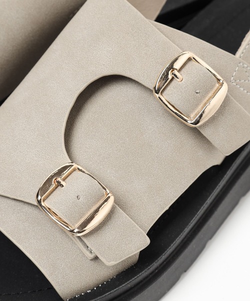 GLOBAL WORK（グローバルワーク）の「らくっションストラップサンダル/108076（サンダル・レディース・シルバー/ブラック/ベージュ/アイボリー・LARGE/SMALL/MEDIUM）」の18枚目の写真