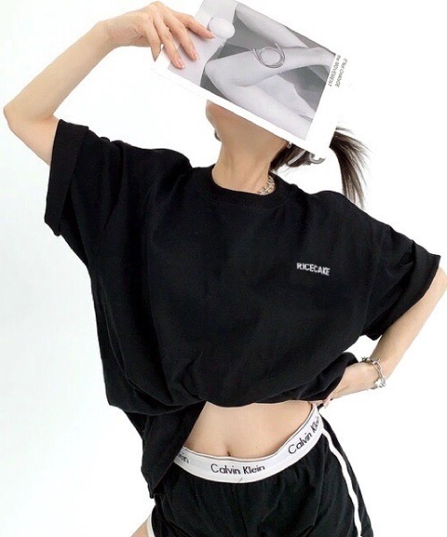 SHEENA(シーナ)の「バックメッセージプリントオーバーサイズTシャツ(Tシャツ/カットソー・レディース・ホワイト/ブラック/グレー・M)」の13枚目の写真