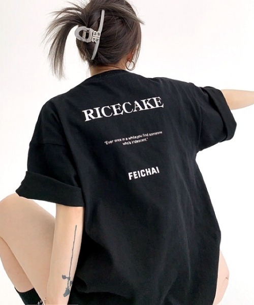 SHEENA(シーナ)の「バックメッセージプリントオーバーサイズTシャツ(Tシャツ/カットソー・レディース・ホワイト/ブラック/グレー・M)」の15枚目の写真