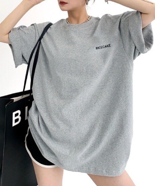 SHEENA(シーナ)の「バックメッセージプリントオーバーサイズTシャツ(Tシャツ/カットソー・レディース・ホワイト/ブラック/グレー・M)」の19枚目の写真
