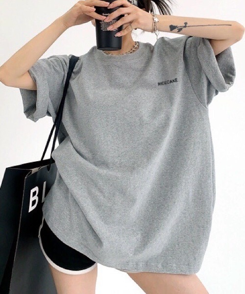 SHEENA(シーナ)の「バックメッセージプリントオーバーサイズTシャツ(Tシャツ/カットソー・レディース・ホワイト/ブラック/グレー・M)」の20枚目の写真