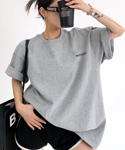 SHEENA(シーナ)の「バックメッセージプリントオーバーサイズTシャツ(Tシャツ/カットソー・レディース・ホワイト/ブラック/グレー・M)」の21枚目の写真