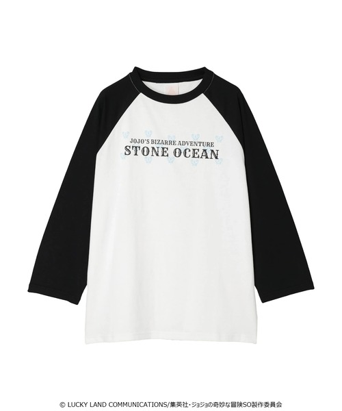 ジョジョの奇妙な冒険(ジョジョノキミョウナボウケン)の「■Butterfly ロゴptラグランT(Tシャツ/カットソー・レディース・オフホワイト・FREE)」の8枚目の写真