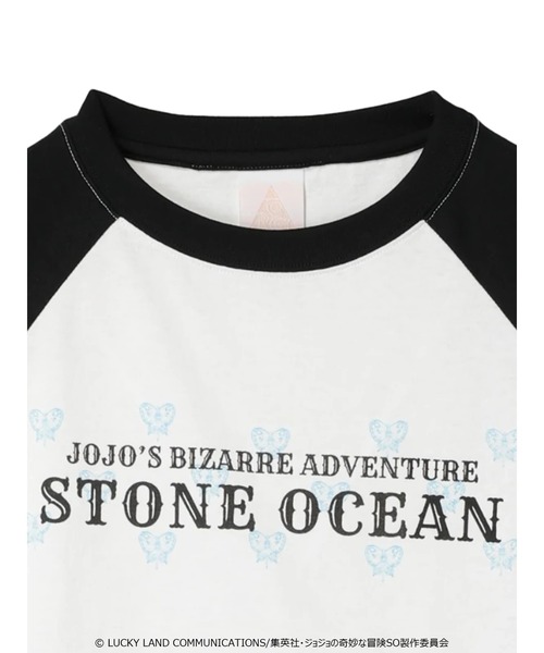 ジョジョの奇妙な冒険(ジョジョノキミョウナボウケン)の「■Butterfly ロゴptラグランT(Tシャツ/カットソー・レディース・オフホワイト・FREE)」の10枚目の写真