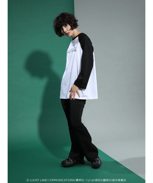 ジョジョの奇妙な冒険(ジョジョノキミョウナボウケン)の「■Butterfly ロゴptラグランT(Tシャツ/カットソー・レディース・オフホワイト・FREE)」の3枚目の写真