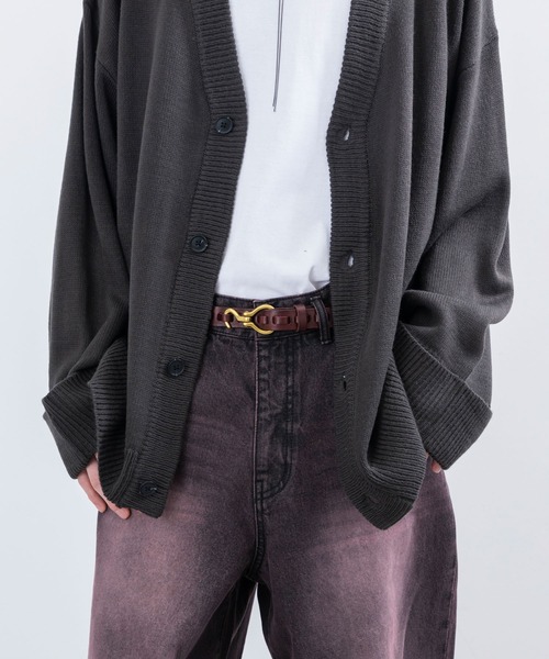 JUNRED（ジュンレッド）の「【 追加生産 】レザーフックベルト（ベルト・メンズ・ダークブラウン/ブラック・FREE）」の11枚目の写真