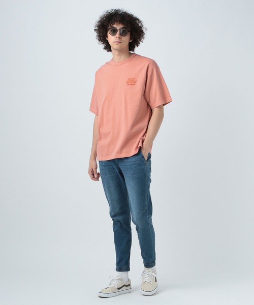 BAYFLOW(ベイフロー)の「SNOWワンポイント刺繍Tシャツ(Tシャツ/カットソー・メンズ・ベージュ/チャコール/ピンク/オフホワイト/ライトグリーン/サックスブルー・MEDIUM/LARGE)」の9枚目の写真
