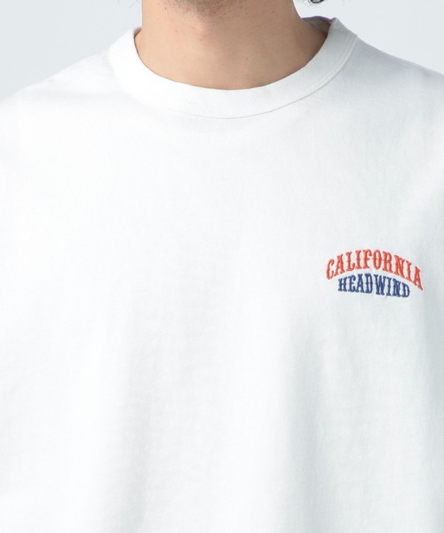 BAYFLOW(ベイフロー)の「SNOWワンポイント刺繍Tシャツ(Tシャツ/カットソー・メンズ・ベージュ/チャコール/ピンク/オフホワイト/ライトグリーン/サックスブルー・MEDIUM/LARGE)」の14枚目の写真