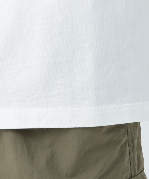 BAYFLOW(ベイフロー)の「SNOWワンポイント刺繍Tシャツ(Tシャツ/カットソー・メンズ・ベージュ/チャコール/ピンク/オフホワイト/ライトグリーン/サックスブルー・MEDIUM/LARGE)」の16枚目の写真