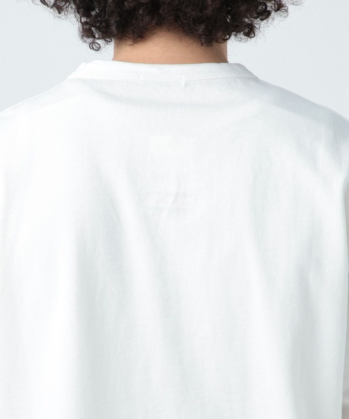 BAYFLOW(ベイフロー)の「SNOWワンポイント刺繍Tシャツ(Tシャツ/カットソー・メンズ・ベージュ/チャコール/ピンク/オフホワイト/ライトグリーン/サックスブルー・MEDIUM/LARGE)」の17枚目の写真