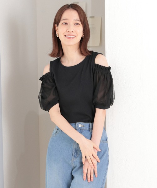 Honeys（ハニーズ）の「肩開きトップス（Tシャツ/カットソー
