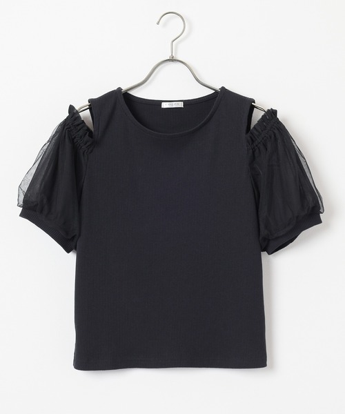 Honeys（ハニーズ）の「肩開きトップス（Tシャツ/カットソー