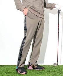 GREED MONSTER（グリードモンスター）の「【GREED MONSTER:グリードモンスター】LOGO TAPE WAFFLE Jogger Pants(Men's)/グリッドデザインサイドラインテープロゴゴルフイージーパンツ（ゴルフグッズ）」