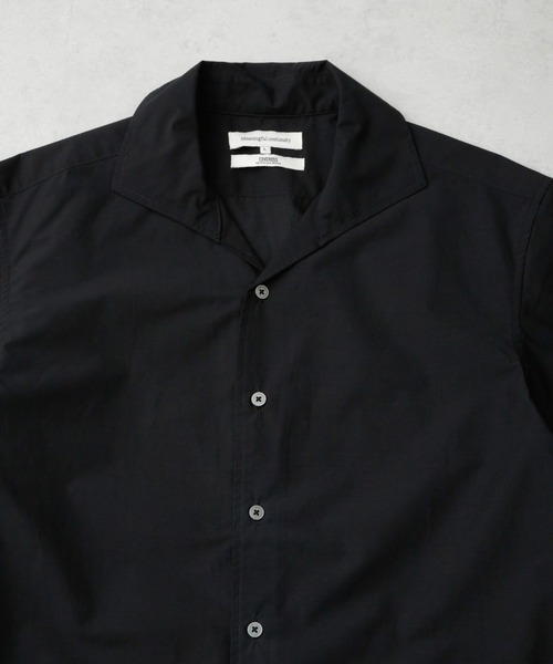 NANO universe(ナノユニバース)の「「MC」coveross(R)カッタウェイカラーシャツ(セットアップ可)(シャツ/ブラウス・メンズ・ブラック/チャコール・M/L)」の4枚目の写真