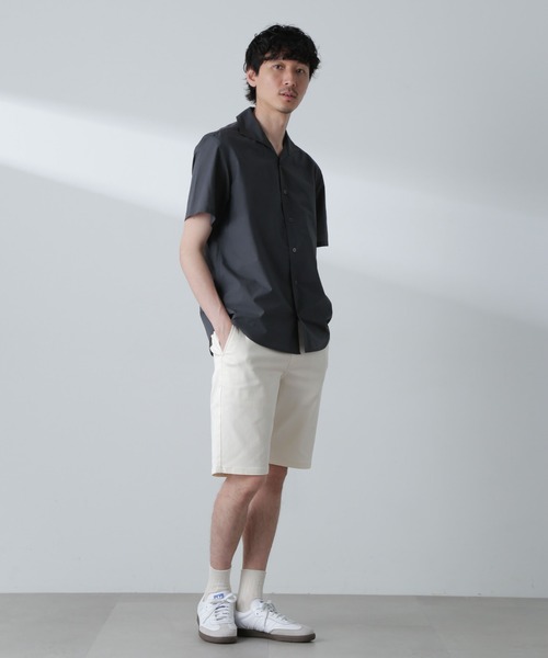 NANO universe(ナノユニバース)の「「MC」coveross(R)カッタウェイカラーシャツ(セットアップ可)(シャツ/ブラウス・メンズ・ブラック/チャコール・M/L)」の21枚目の写真